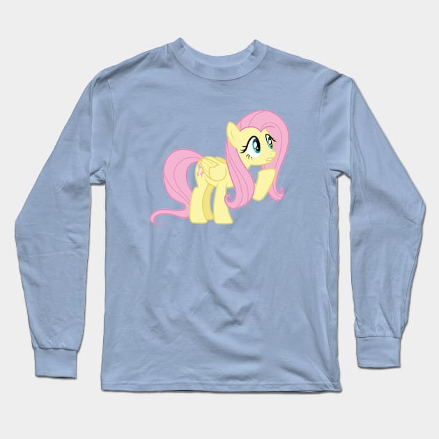 Just a Fluttershy Long Sleeve T-Shirt by CloudyGlow